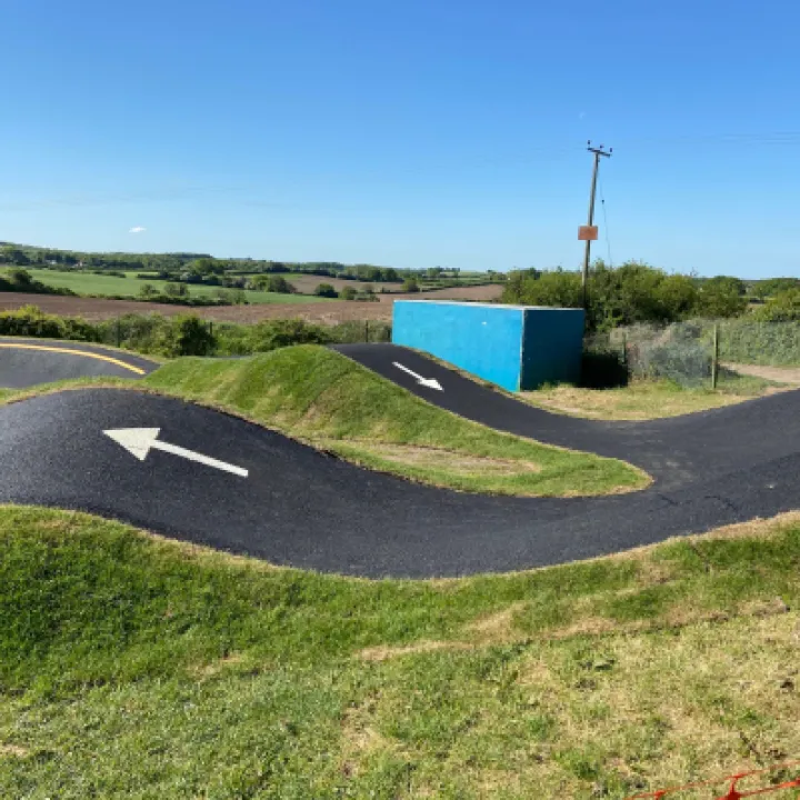 Pump track at Audley Staffordshire
