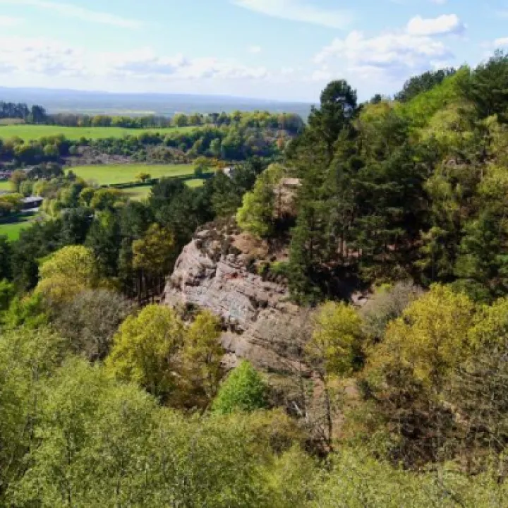 Cheshire Sandstone Ridge -Highest Point of The Ridge at Raw Head