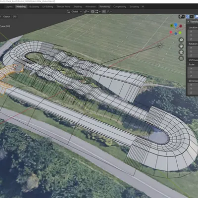 BMX track design drawing