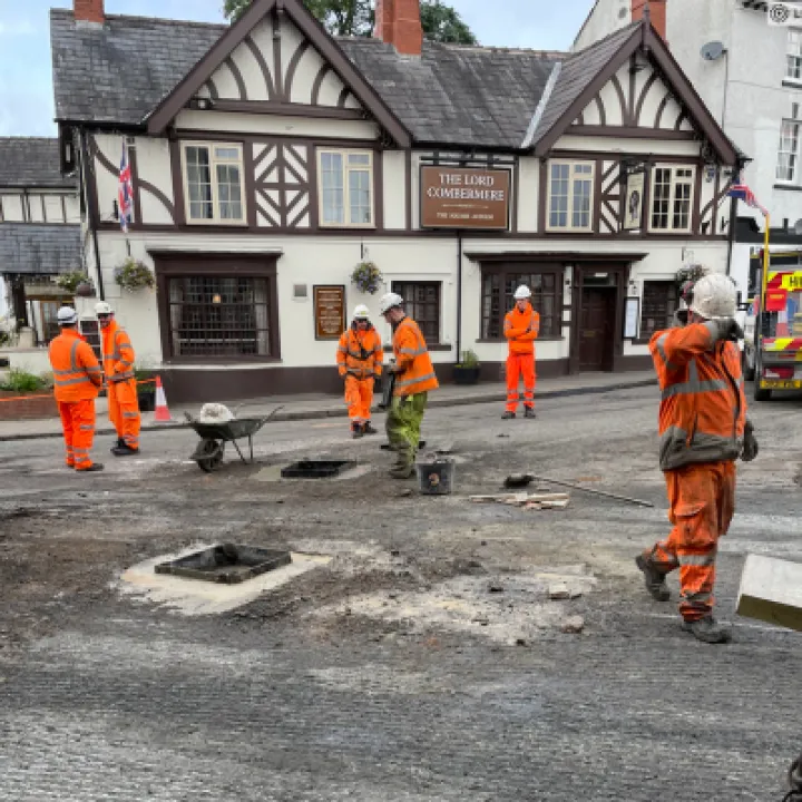 Village Road works 6
