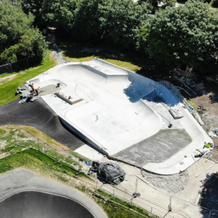 Newhaven skatepark overview