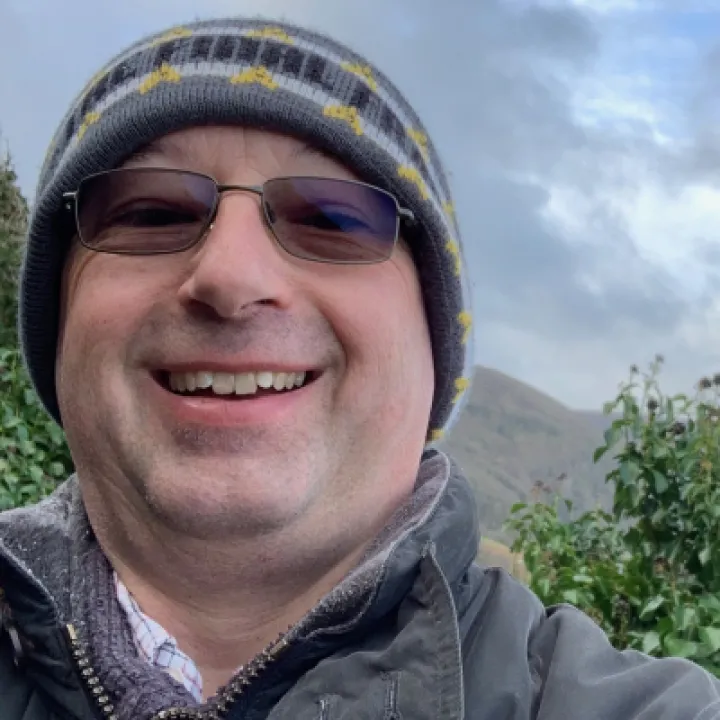 Andrew Biggs wooly hat