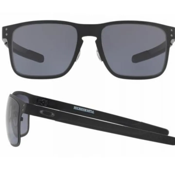Oakley Holbrook Metal Sunglasses In Matte Black With Grey Lenses OO4123-01