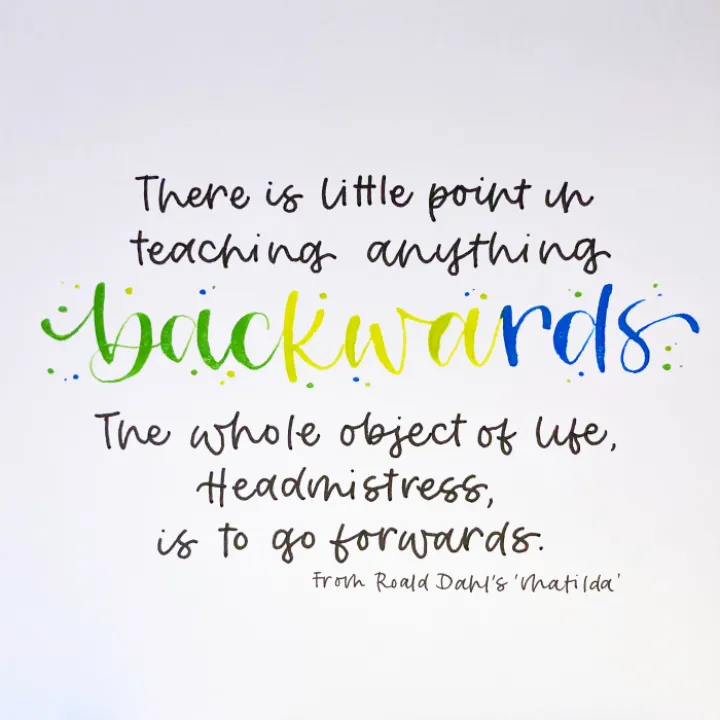 Backwards Quote from Matilda