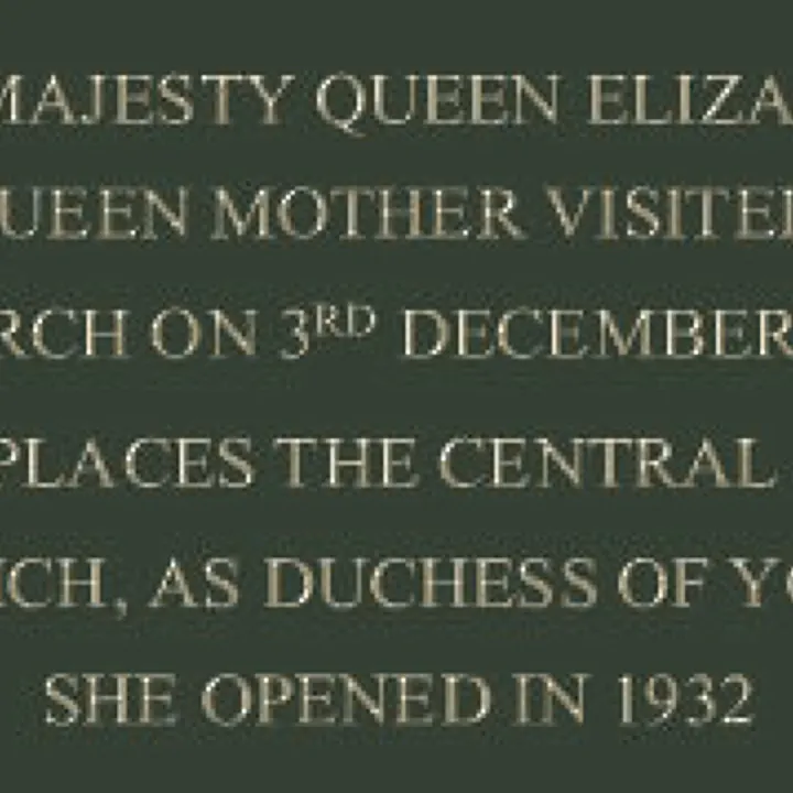 Plaque Commemorating Queen Mot