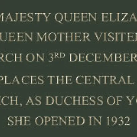 Plaque Commemorating Queen Mot