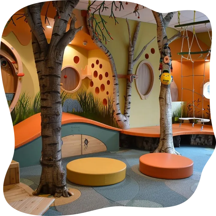 Portrait of Kids in the Magical Wonderland Play Area