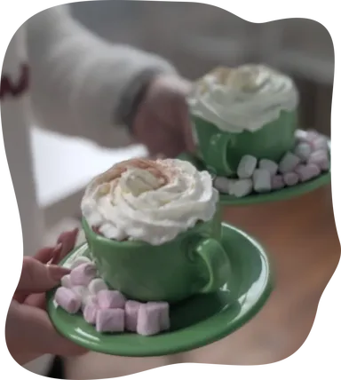 Green Hot Chocolate Cups