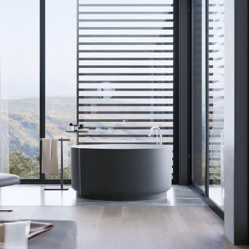 Bathroom, furniture, interior design, bathtub