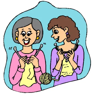 Women Knitting