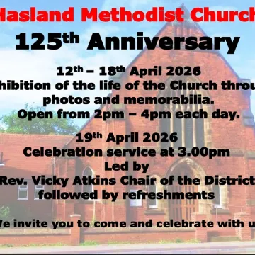 Record 251-125th Anniversary Hasland Methodist Church