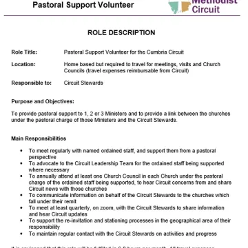 Pastoral Support Volunteers