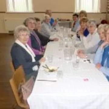 Happy Diners at Monk Bretton Lunch Club