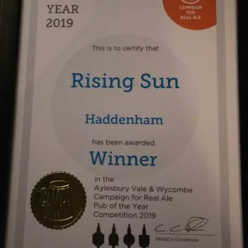 CAMRA Award – Rising Sun