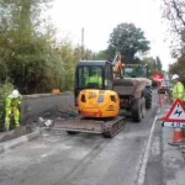 Traffic calming works
