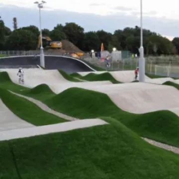 Burgess Park National BMX Track side view
