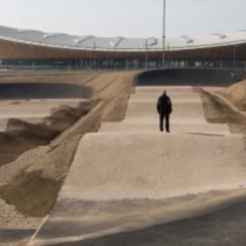 London 2012 Olympic BMX track building rollers