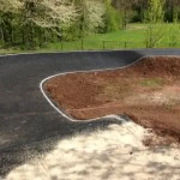Wombridge Park pump track berm