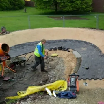 Windmill Street Pump Track berm build