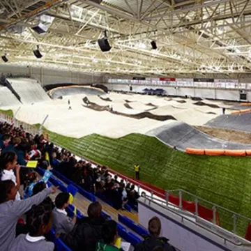 Manchester SX BMX track spectators