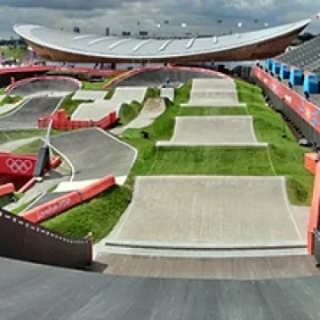 London 2012 Olympic BMX track start hill