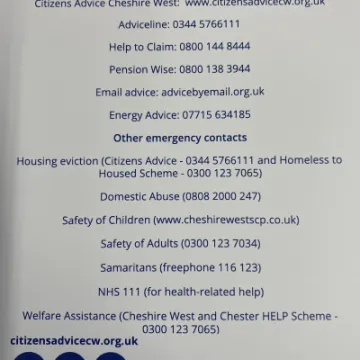CAB useful contacts