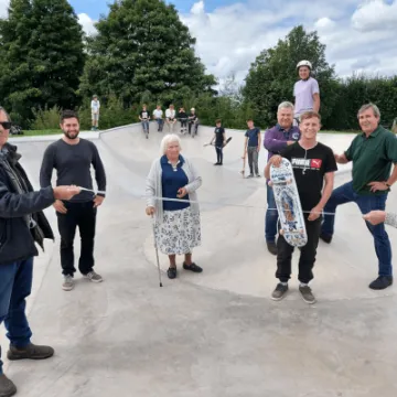 Tisbury Skatepark opening day