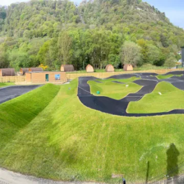 Adventure Parc Snowdonia pump track overview