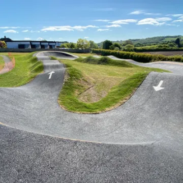 Audley pump track Staffordshire
