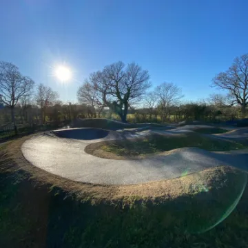 Swanmore pump track bends