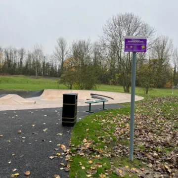 Wombridge skatepark entrance