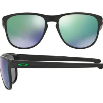 Oakley Sliver Round In Matte Black With Jade Iridium lenses OO9342-05