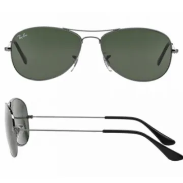 rb3362_004_shot2 Ray-Ban Cockpit Gunmetal with Crystal Green Lenses