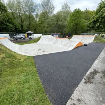 Padiham Skatepark rollers and jumps