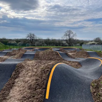 Redditch pump track jumps