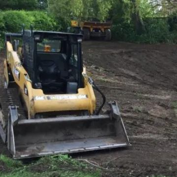 Clearing the site