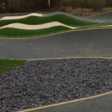 Surfacing landscape works