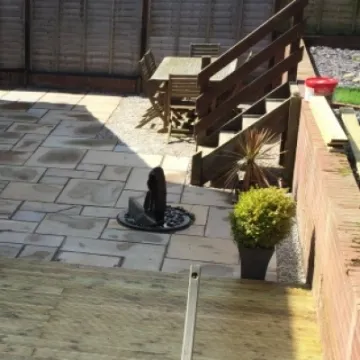 domestic block patio and boards