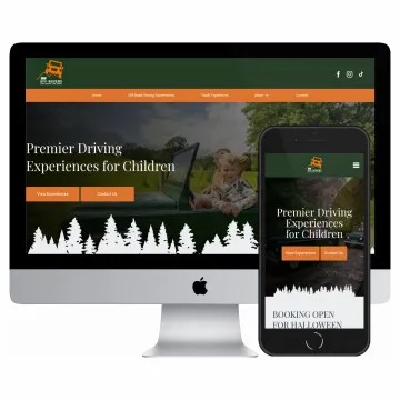 Desktop and mobile screenshots of the Mini Off Rovers website