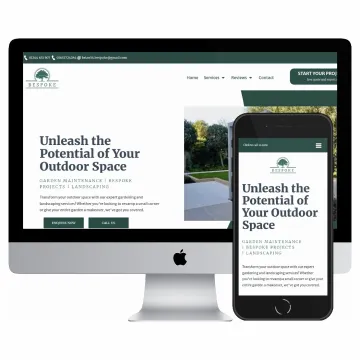 Desktop and mobile screenshots of the Bespoke Chester website