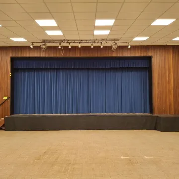 Hall and stage at Staveley Methodist Church