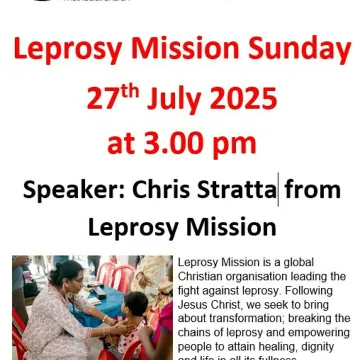 Leprosy Mission Sunday 27th July 2025_250717