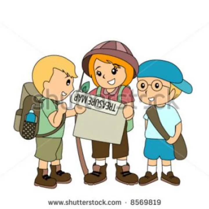 treasure-hunt-clip-art-children-hunting-treasure-b4zcbE-clipart