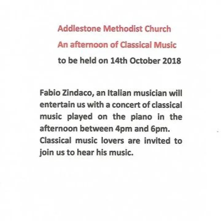 14 October Afternoon Music Concert