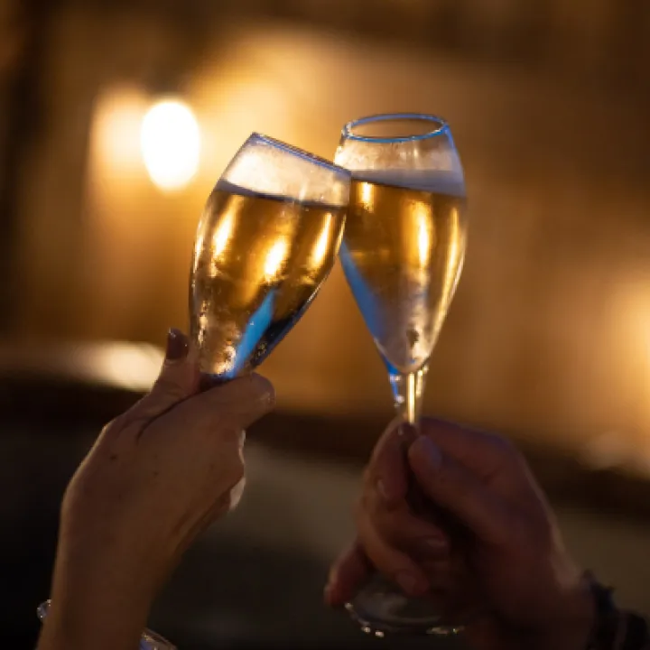 Overwater Luxury Glamping Hodnet Hot Tub at Night 3