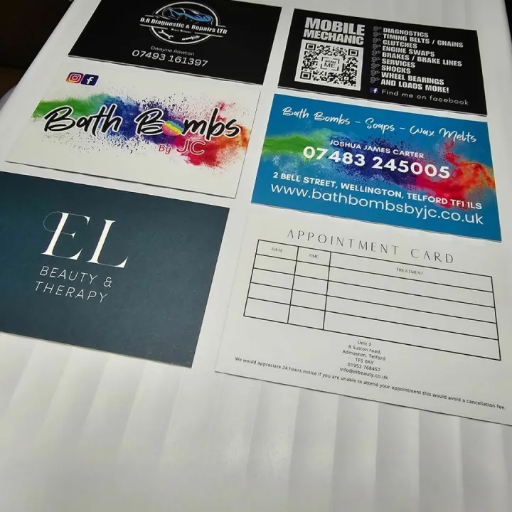 Business Cards Collection 450gsm Silk With Matt La