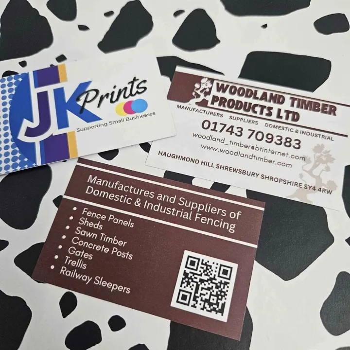 Woodland Timber Business Cards 450gsm Silk With Ma