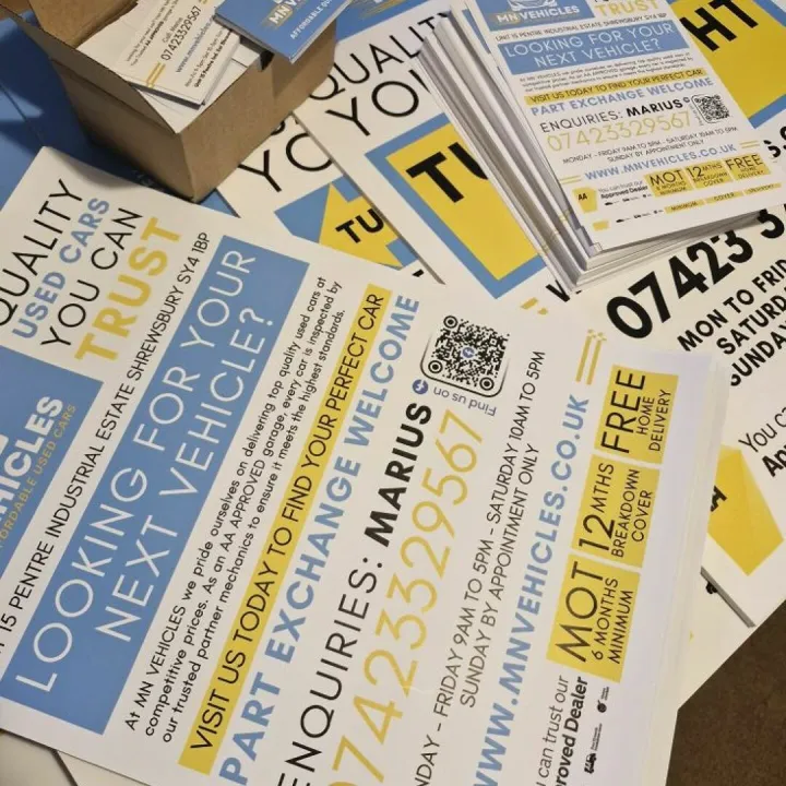 Mn Vehicles Outdoor Posters, A5 Flyers, Business C