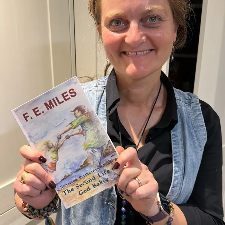 Fi Miles with her Debut Novel