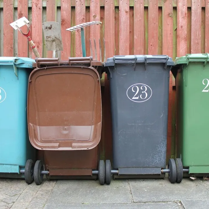 Wheelie bin, garbage, rubbish, waste, dustbin